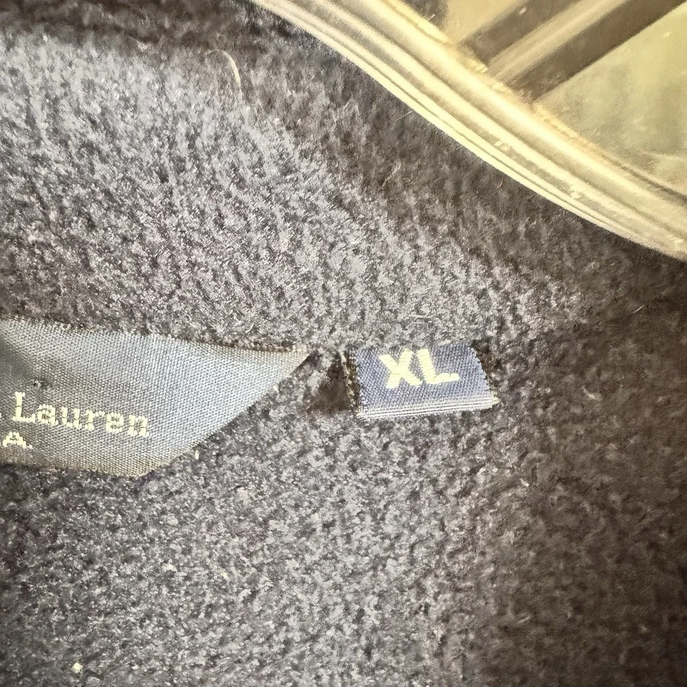 Vtg Polo Ralph Lauren Harrington Jacket Men XL Blue Fleece Classic‎ USA Made